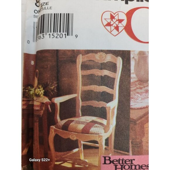Chair Covers Sewing Pattern FF Uncut Simplicity Crafts 8918 One Size - Picture 6 of 8